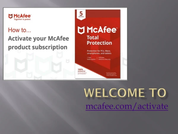 Enter mcafee.com/activate setup key