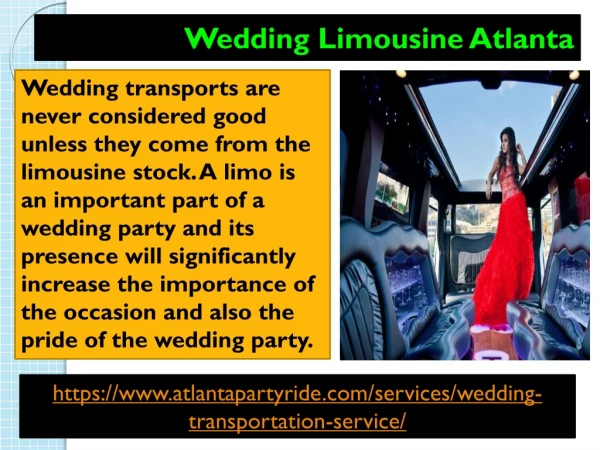 Best Limo Rental Service in Atlanta Party Ride