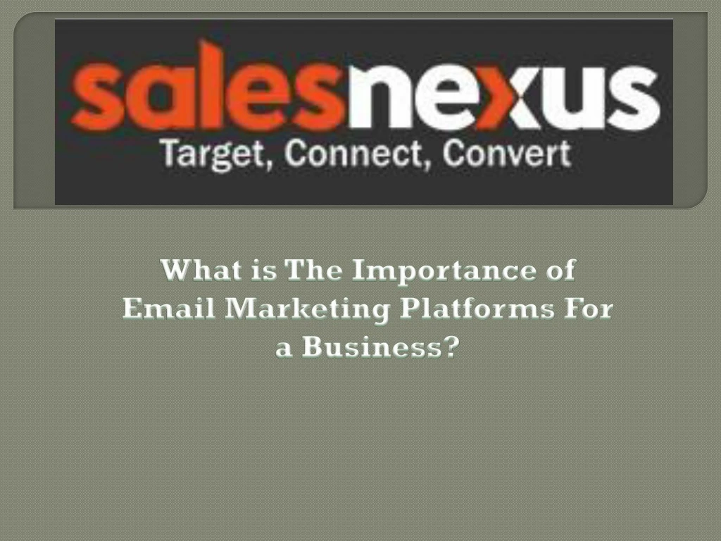 what is the importance of email marketing platforms for a business