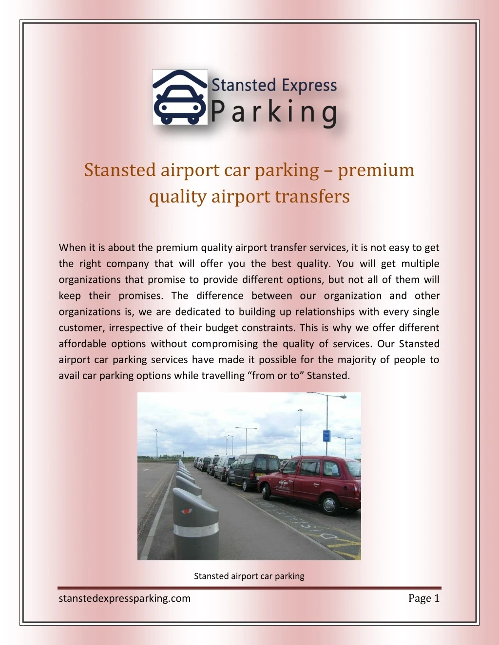 stansted airport car parking premium quality