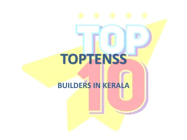Builders in Kerala