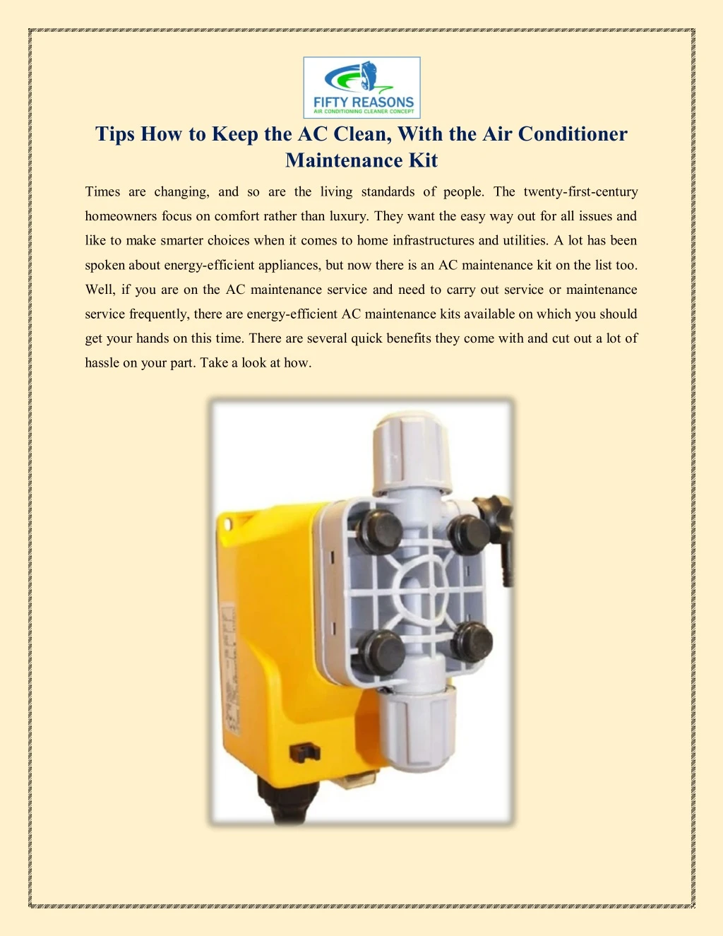 tips how to keep the ac clean with