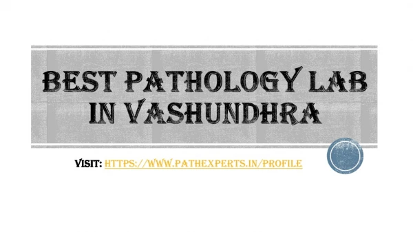 best pathology lab in vashundhra