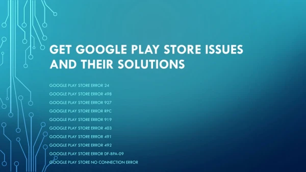 Google Play Store server error Issues And Their Solutions ? Get in easy esteps