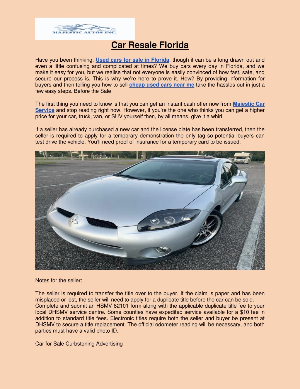 car resale florida