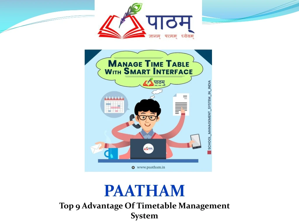 paatham top 9 a dvantage of timetable management