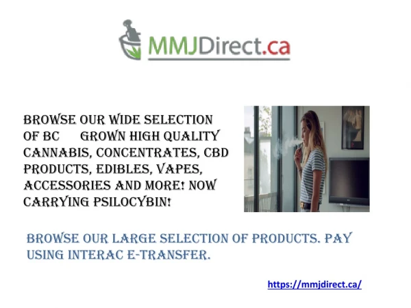 #1 Online Marijuana Dispensaries in Canada - mmjdirect.ca