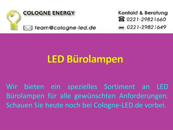 led b rolampen