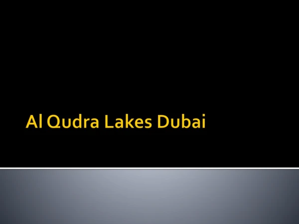 Al Qudra Lakes Dubai