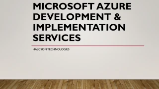 Microsoft Azure Development Implementation Services - slide 1