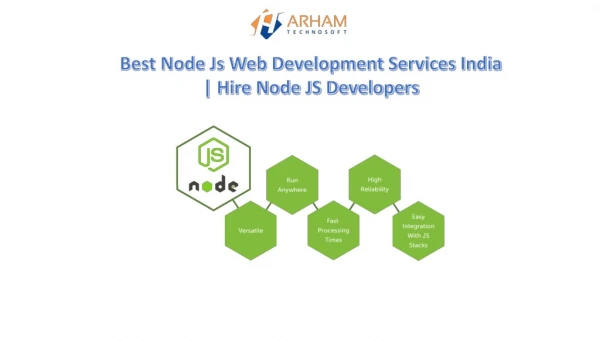 Best Node Js Web Development Services India | ArhamTechnosoft