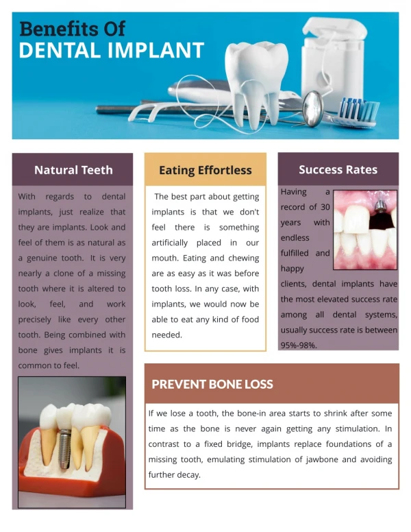 Benefits Of Dental Implants Treatment!