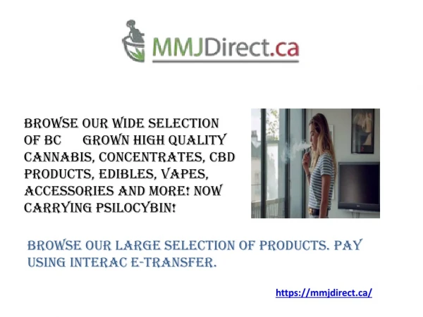 #1 Online Marijuana Dispensaries in Canada - mmjdirect.ca