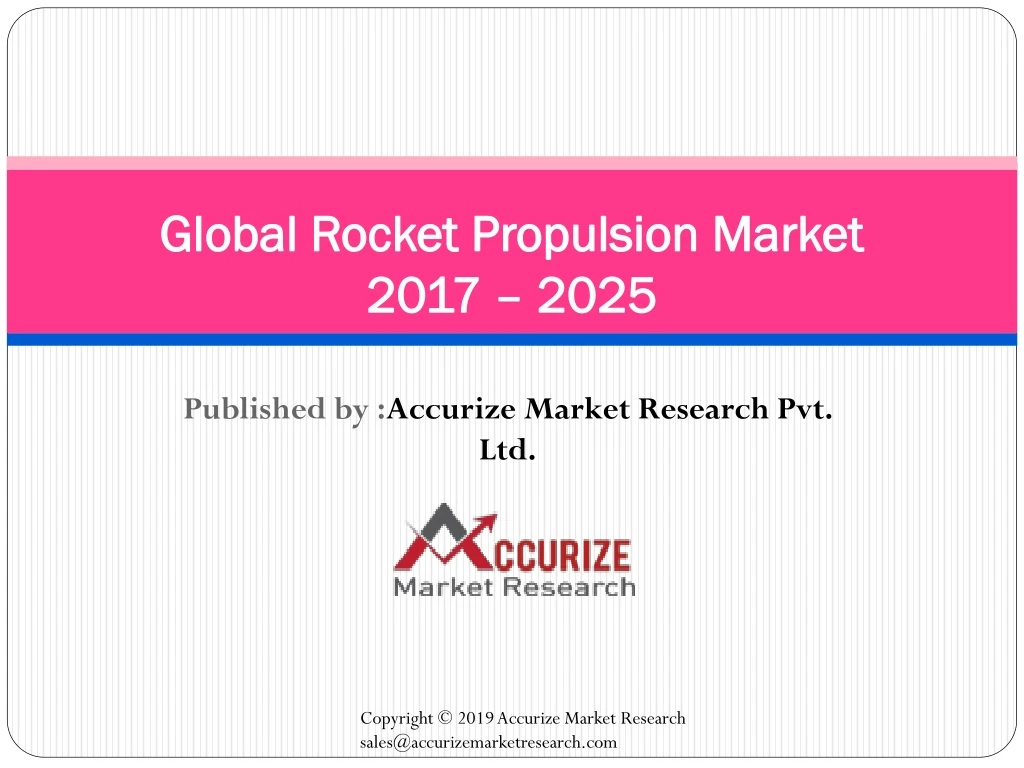 global rocket propulsion market 2017 2025