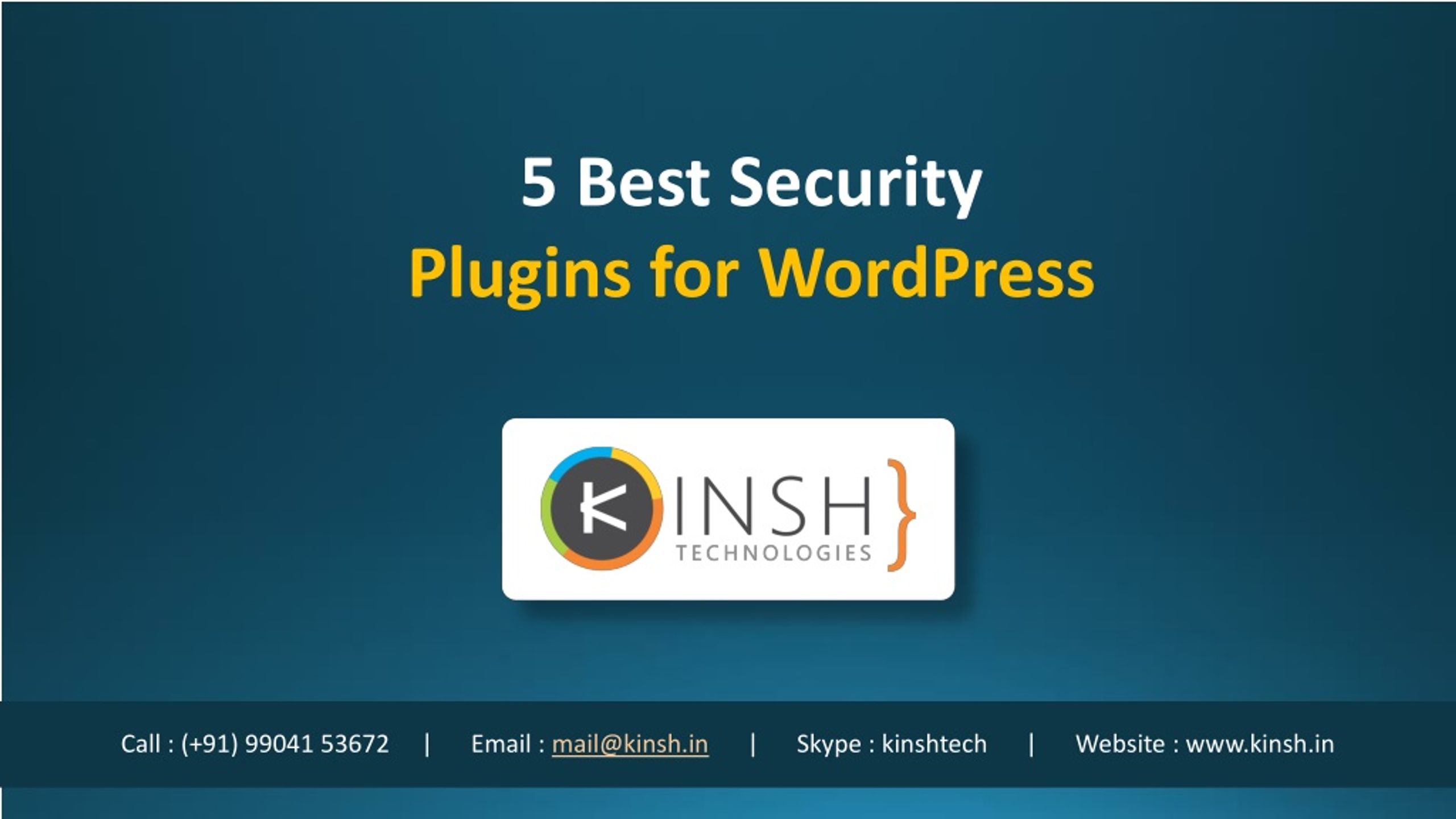 PPT - 5 Best Security Plugins for WordPress PowerPoint Presentation ...