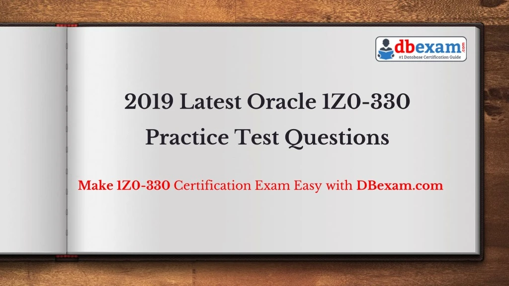 2019 latest oracle 1z0 330