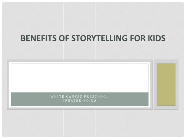 Benefits of storytelling
