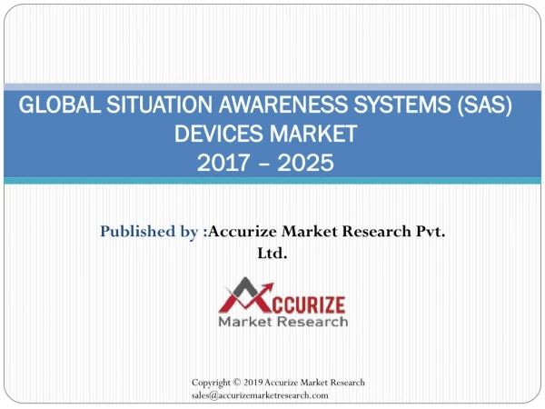 Global Situation Awareness System (SAS) devices Market
