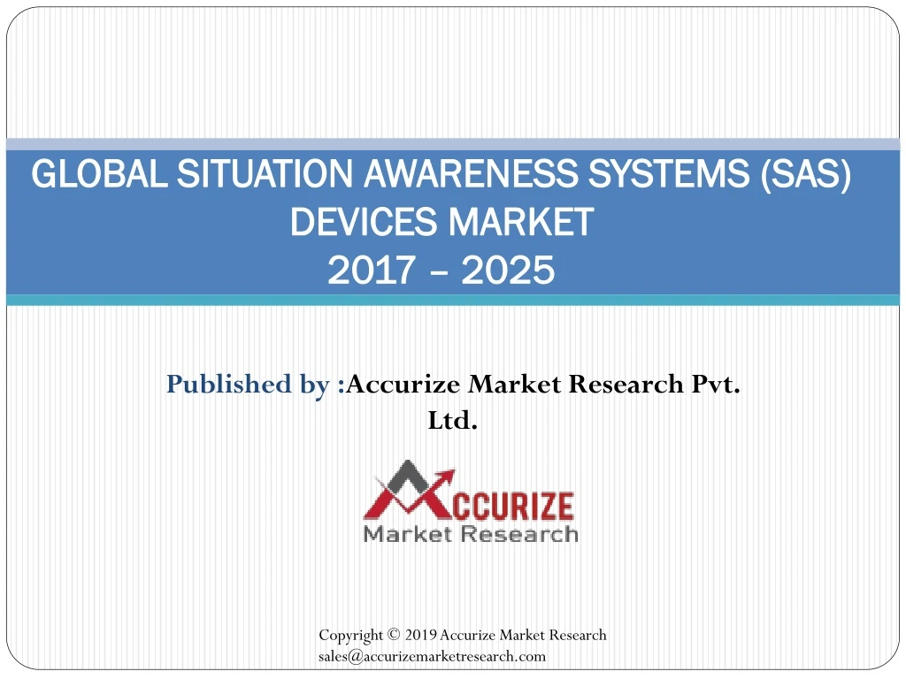 global situation awareness systems sas devices market 2017 2025