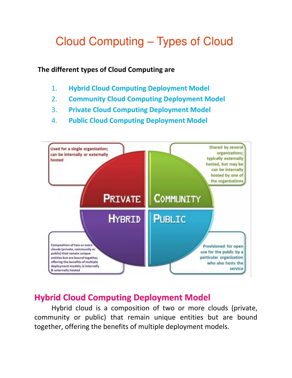 cloud computing types of cloud