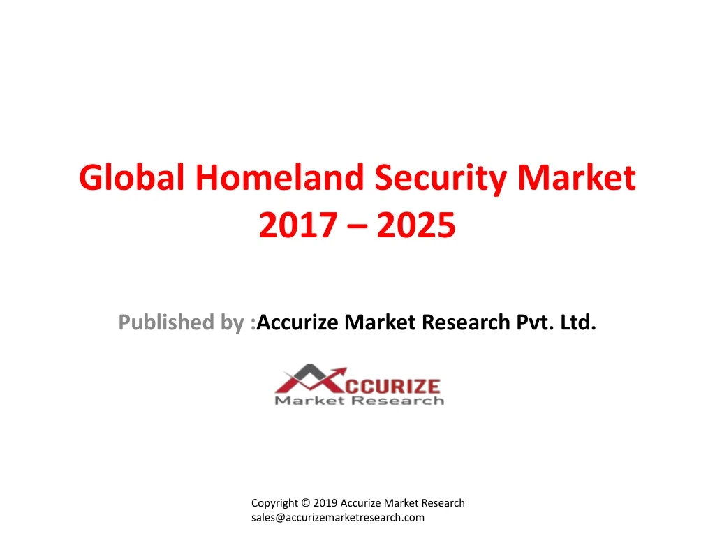 global homeland security market 2017 2025