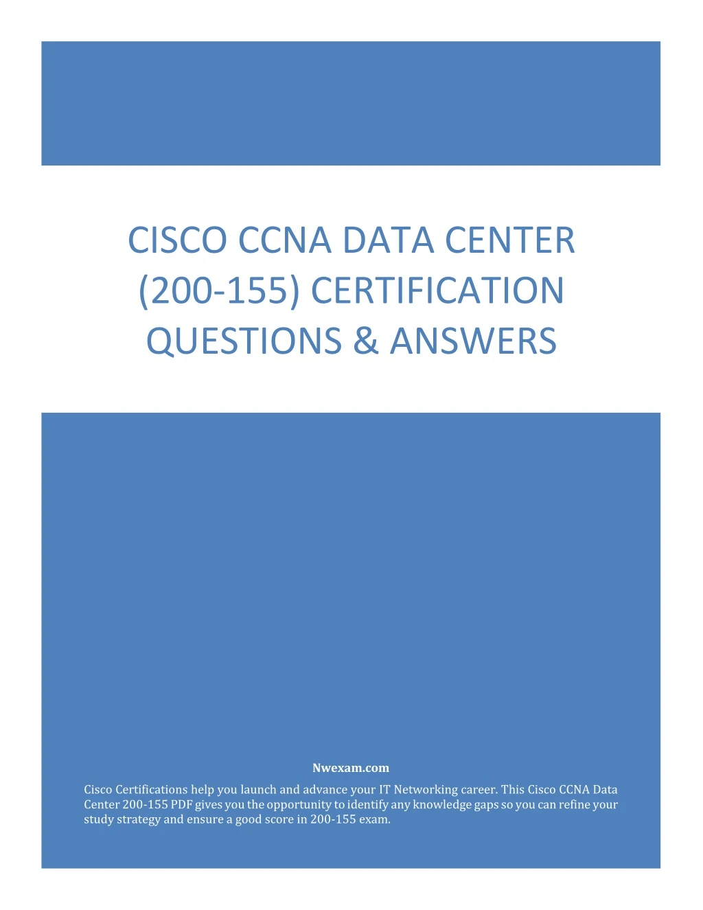 cisco ccna data center 200 155 certification