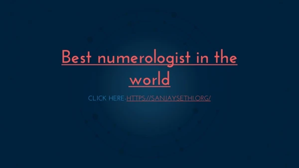 Best numerologist in the Delhi NCR