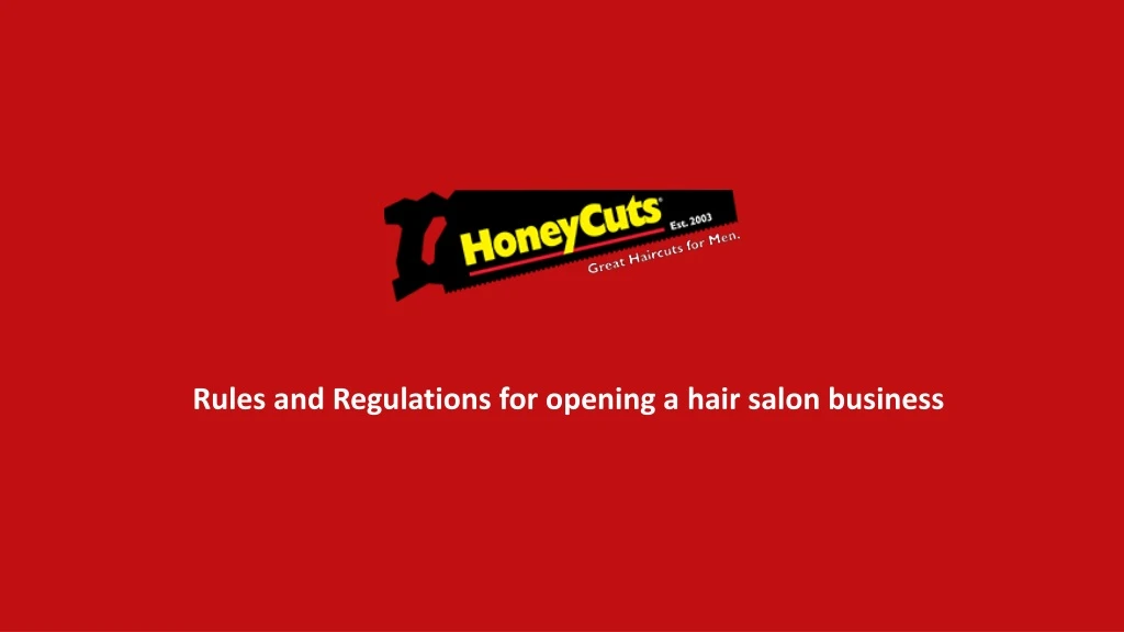 rules and regulations for opening a hair salon