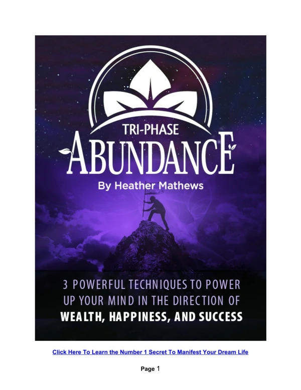 Tri phase Abundance - Wealth Happiness And Success