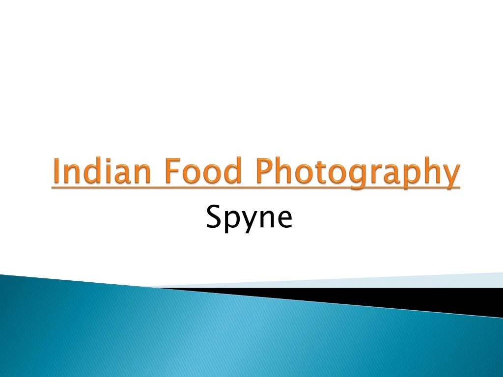 indian food photography