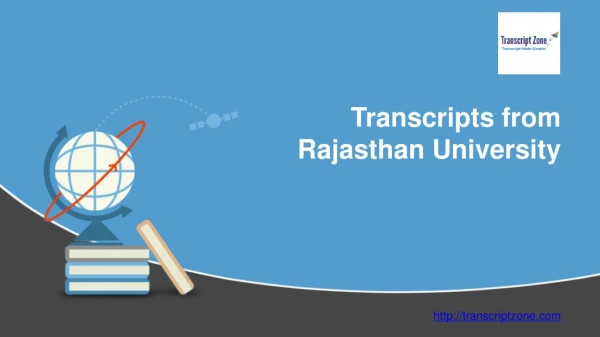 Transcripts from Rajasthan University