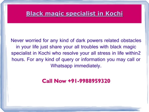 Black Magic Specialist in Goa