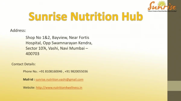 Weight Loss Consultant in Mumbai | Best Dietician in Mumbai | Sunrise