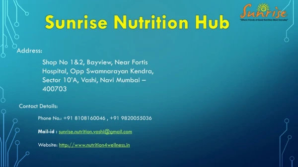 Pregnancy Diet plan to Lose Weight in Navi mumbai | Dietician | Sunrise