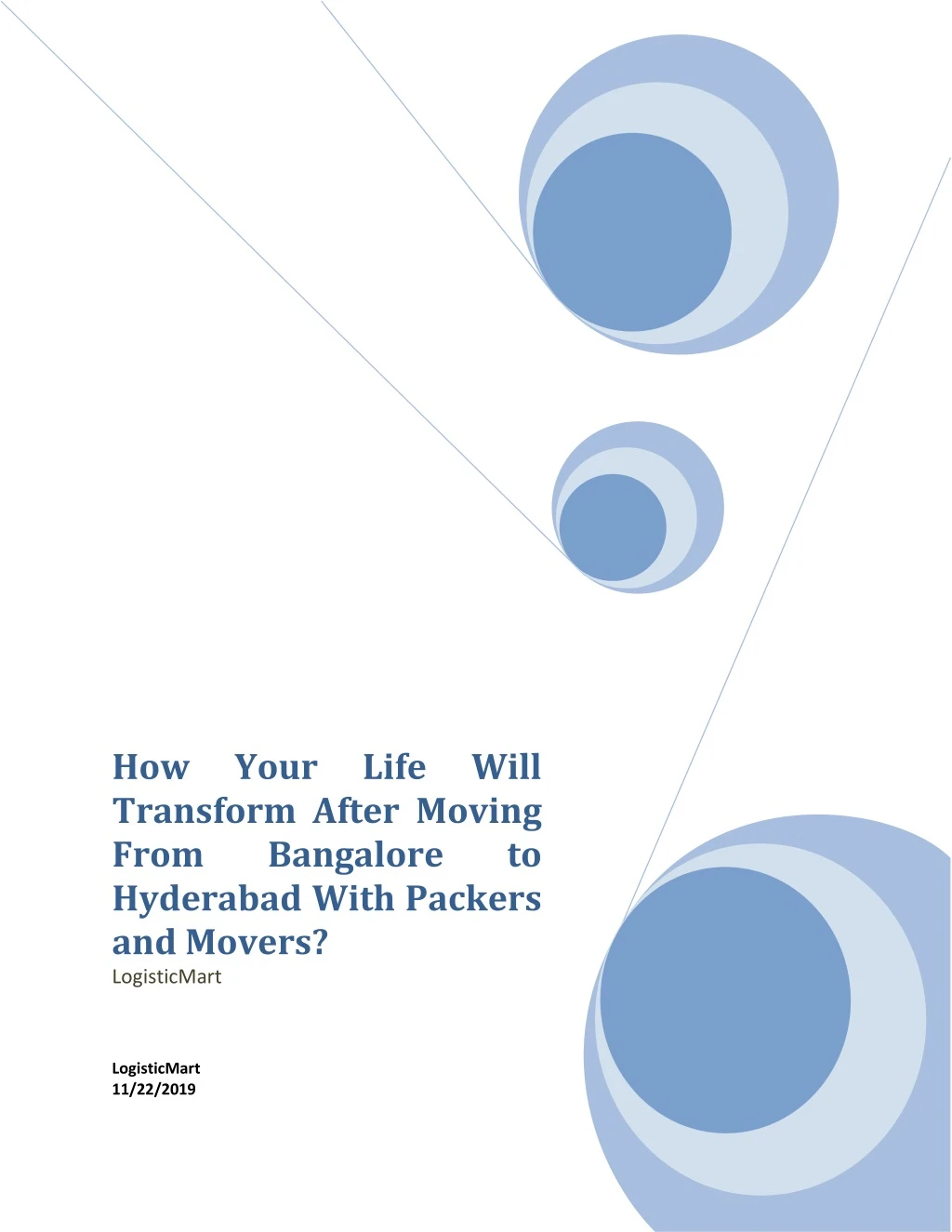 how transform after moving from bangalore