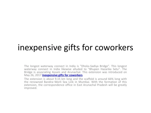 inexpensive gifts for coworkers