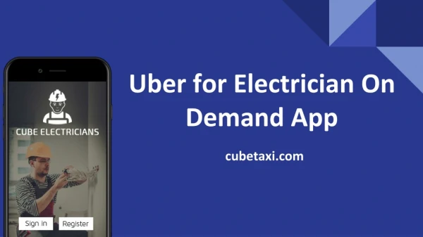 Uber for Electrician On Demand App