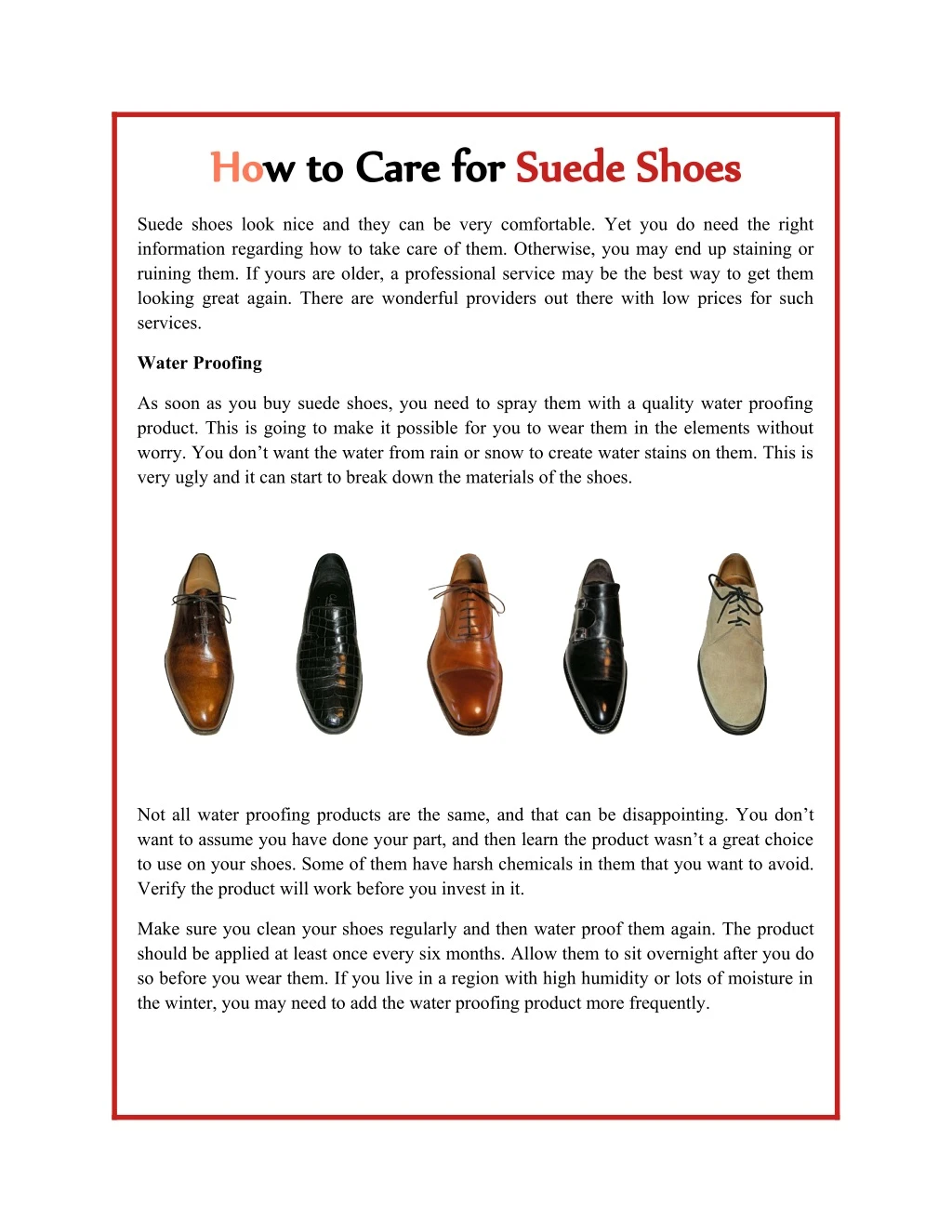 ho how to care for w to care for suede shoes