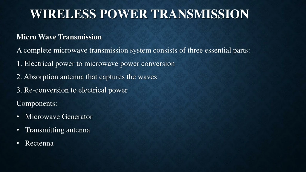 wireless power transmission