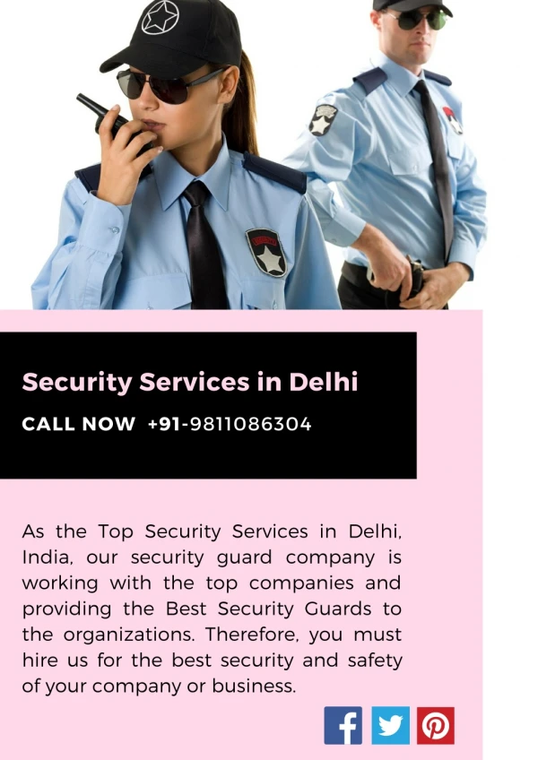 Pavan Hans Security - Top Security Services in Delhi, India