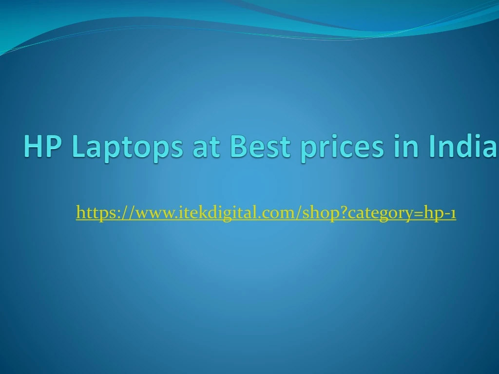 hp laptops at best prices in india