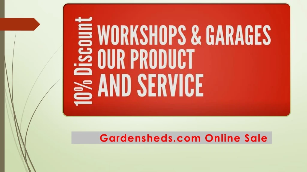 gardensheds com online sale
