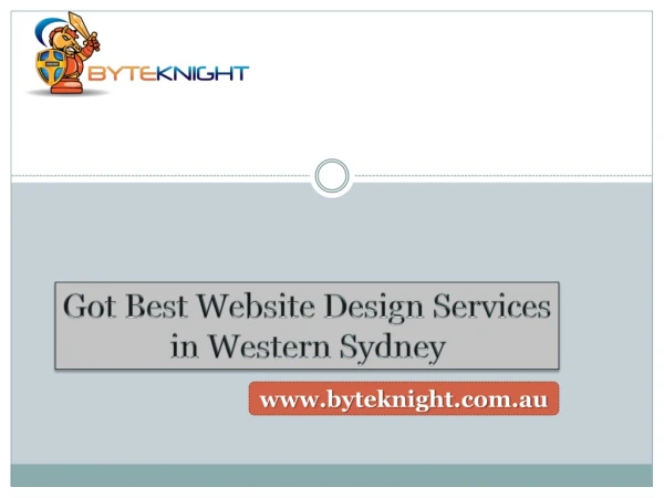 Got Best Website Design Services in Western Sydney