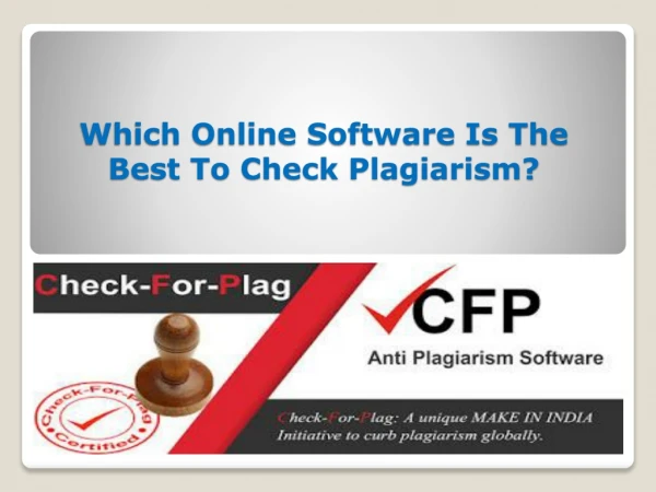 What is the Best Plagiarism Checker Software in 2019?