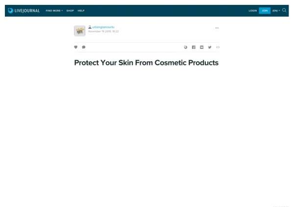 Protect Your Skin From Cosmetic Products