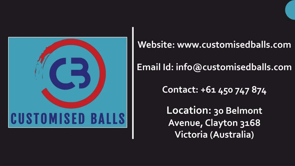 website www customisedballs com