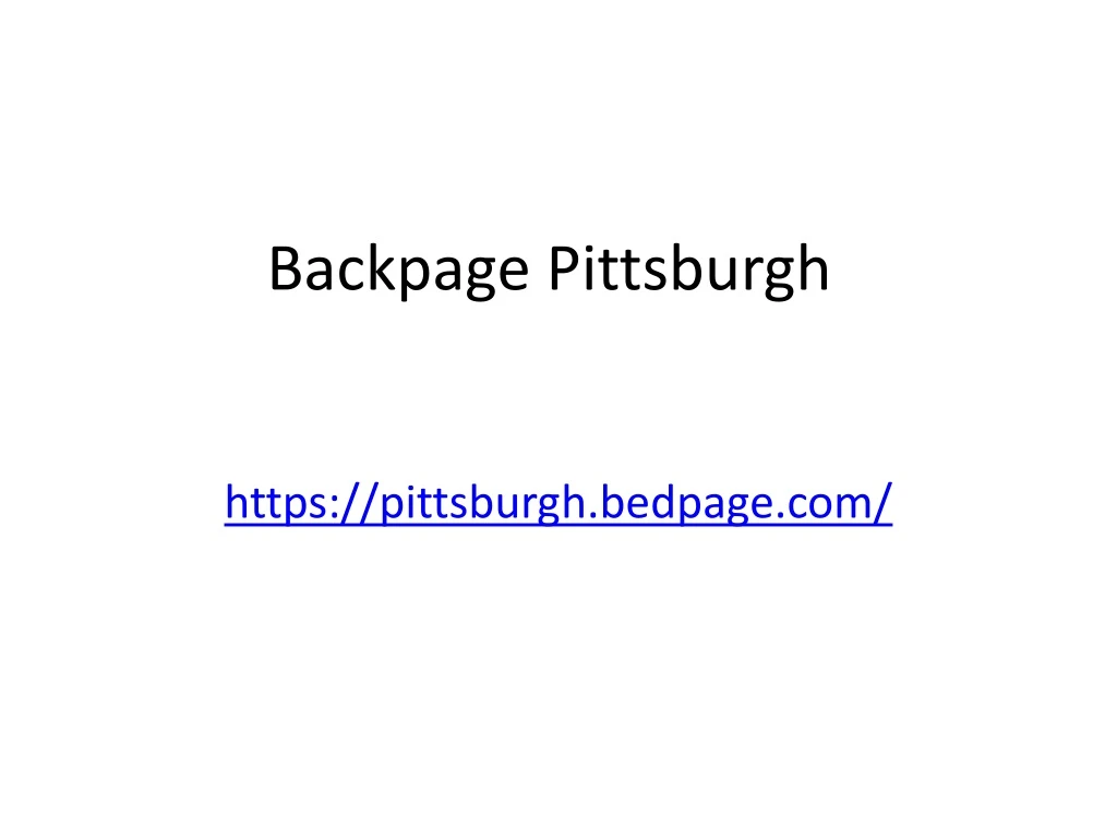 backpage pittsburgh