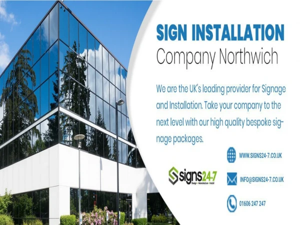 Sign Manufacturers Northwich