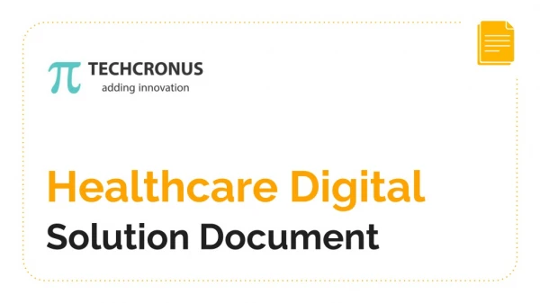 healthcare digital solution document