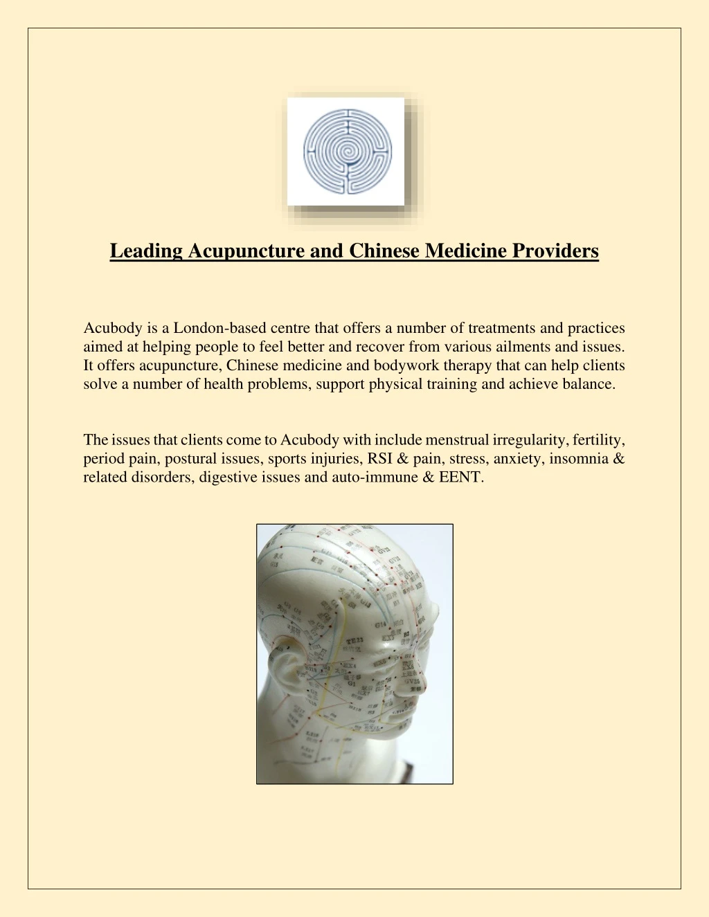 leading acupuncture and chinese medicine providers